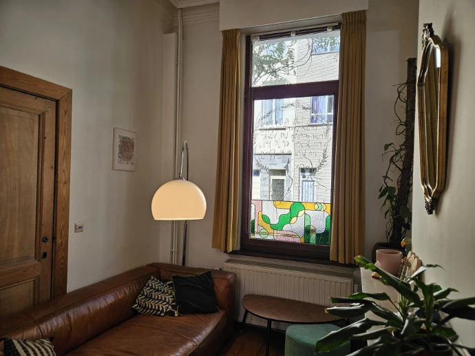 Stained glass secondary window