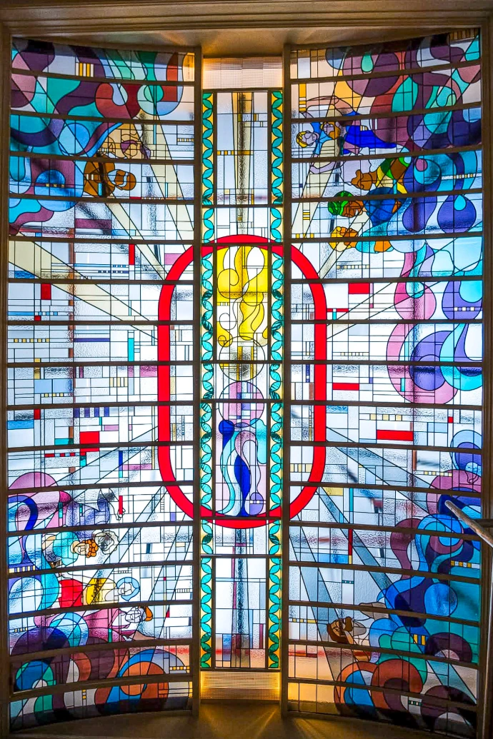 Stained glass Viernulvier Ghent