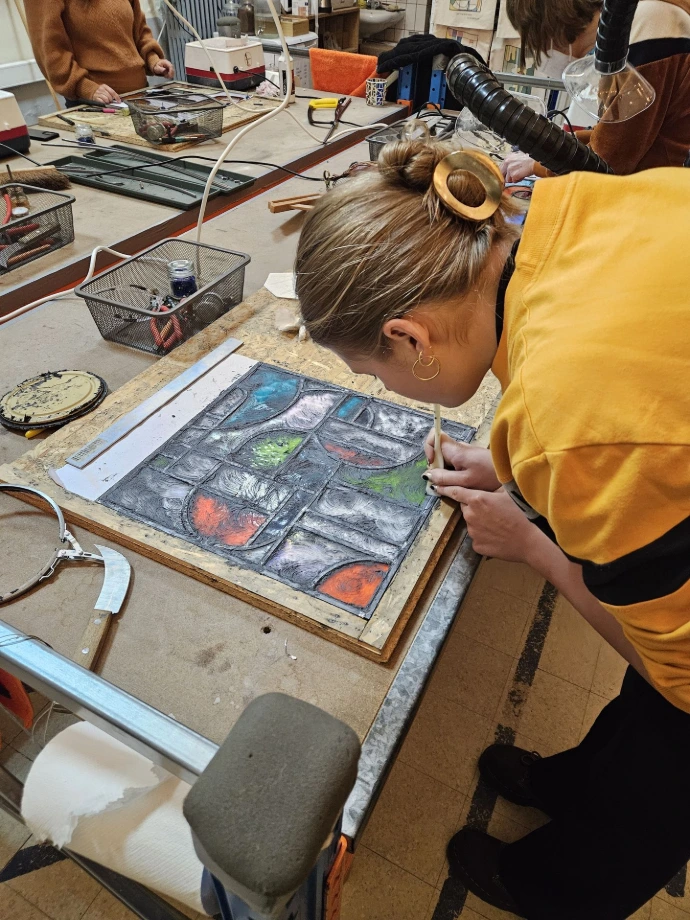 Opleiding glas in lood, meerdaagse cursus, basis glazenier