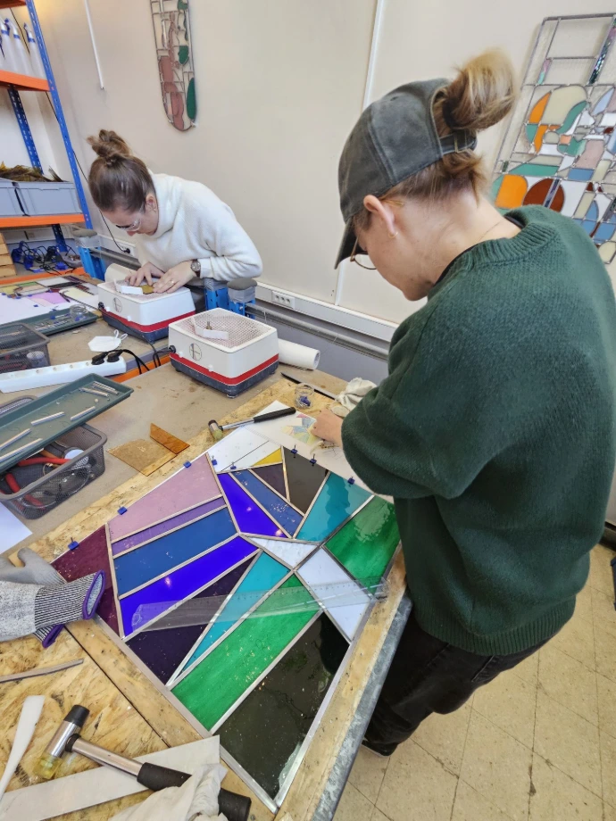 Opleiding glas in lood, meerdaagse cursus, basis glazenier
