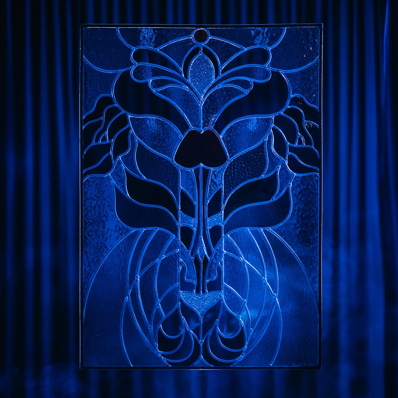 Send Dickpick, glas in lood kunst