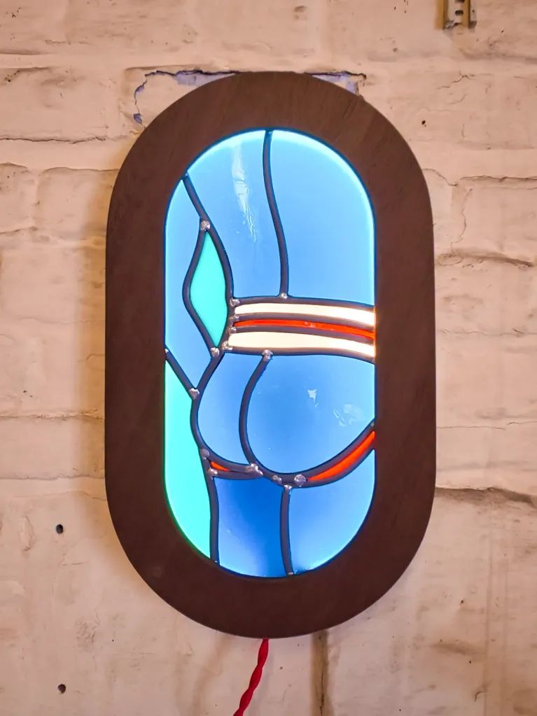 Cheeky light 'blue boy butt'
